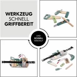 Learn to Work - 9-tlg. Werkzeug-Set inkl. Gürtel für kleine Handwerker
