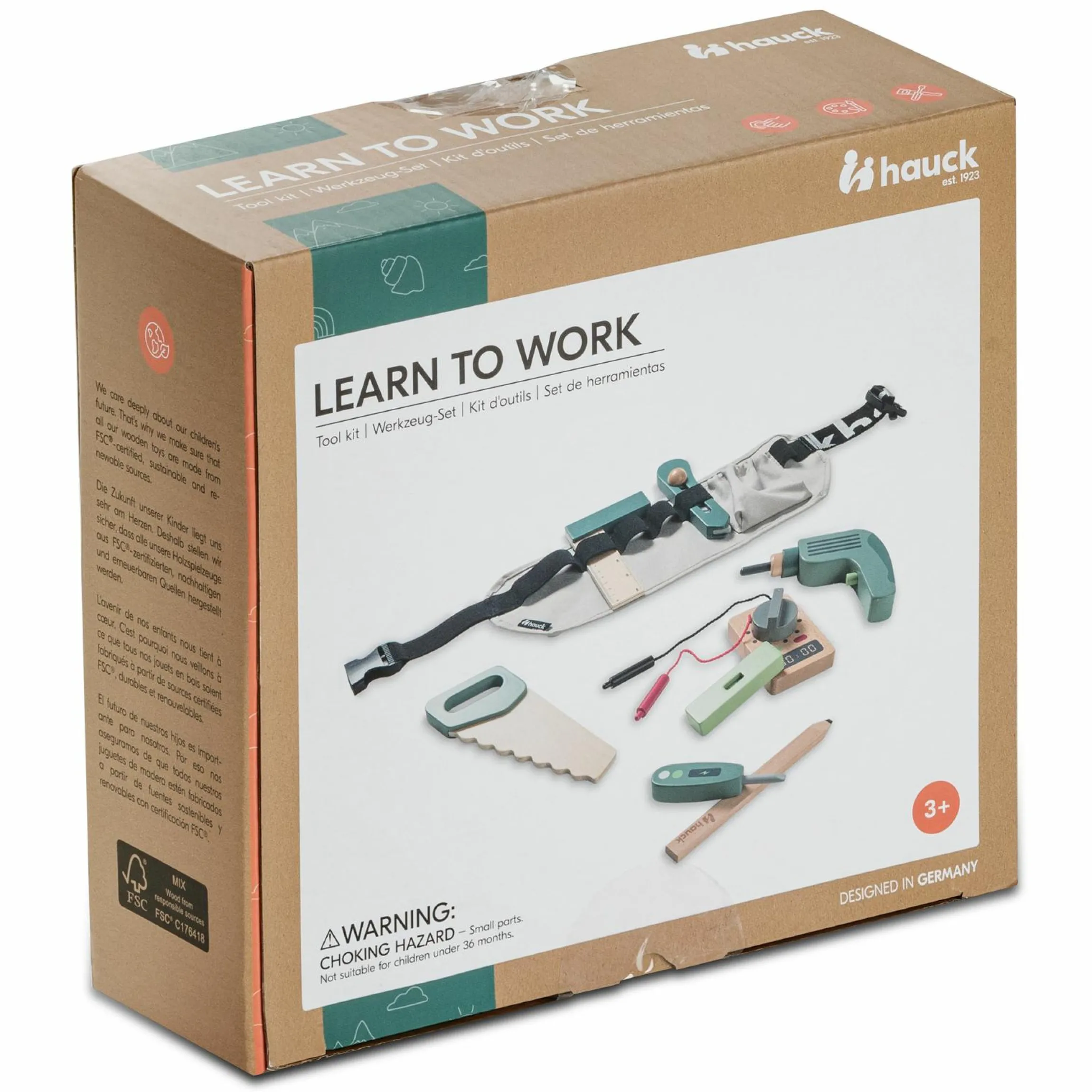 Learn to Work - 9-tlg. Werkzeug-Set inkl. Gürtel für kleine Handwerker