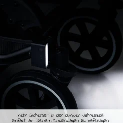LED Kinderwagen Licht / Sicherheits- Beleuchtung inkl. Akku und USB Ladefunktion