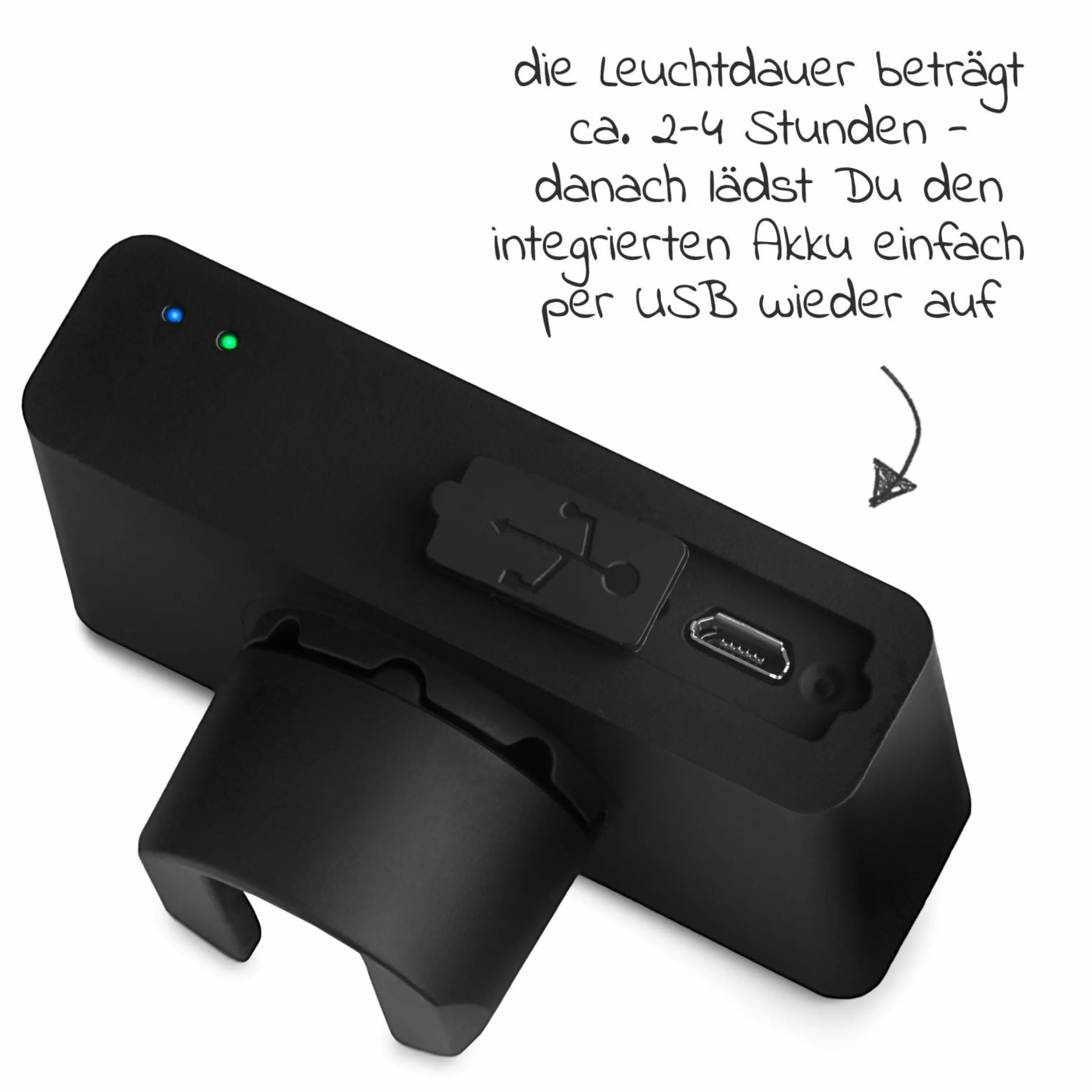 LED Kinderwagen Licht / Sicherheits- Beleuchtung inkl. Akku und USB Ladefunktion