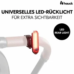 LED-Leuchte für Kinderwagen & Buggy - inkl. Halterung (aufladbar, 4 Leuchtmodi)