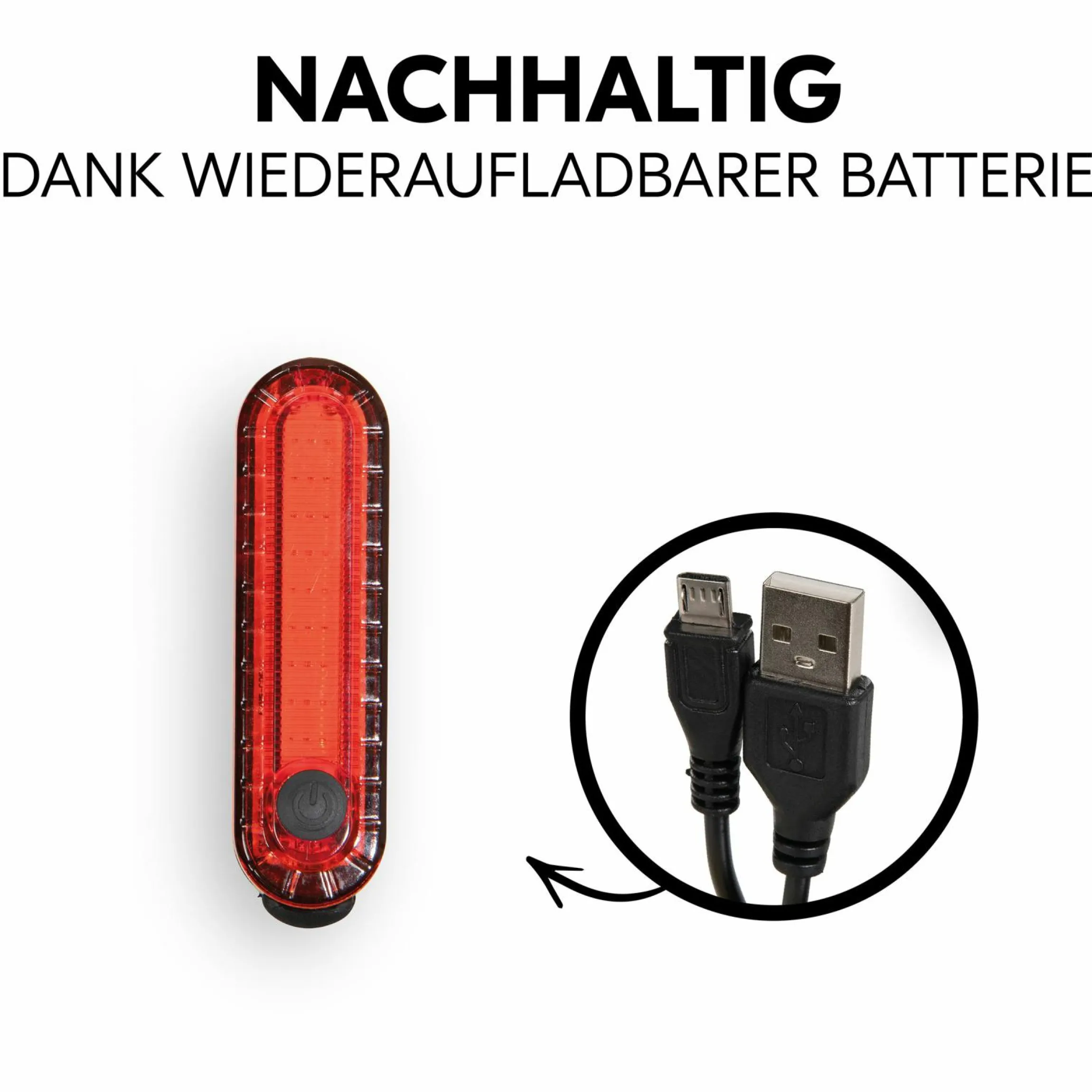 LED-Leuchte für Kinderwagen & Buggy - inkl. Halterung (aufladbar, 4 Leuchtmodi)