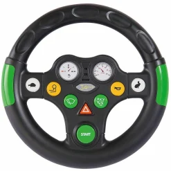 Lenkrad Sound Wheel für BIG Traktor und Bobby Car - Schwarz Grün