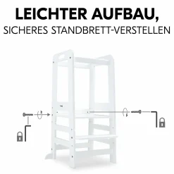 Lernturm / Kinderstuhl für Küche - Learn N Explore - White