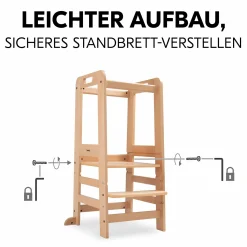 Lernturm / Kinderstuhl für Küche - Learn N Explore - Natural