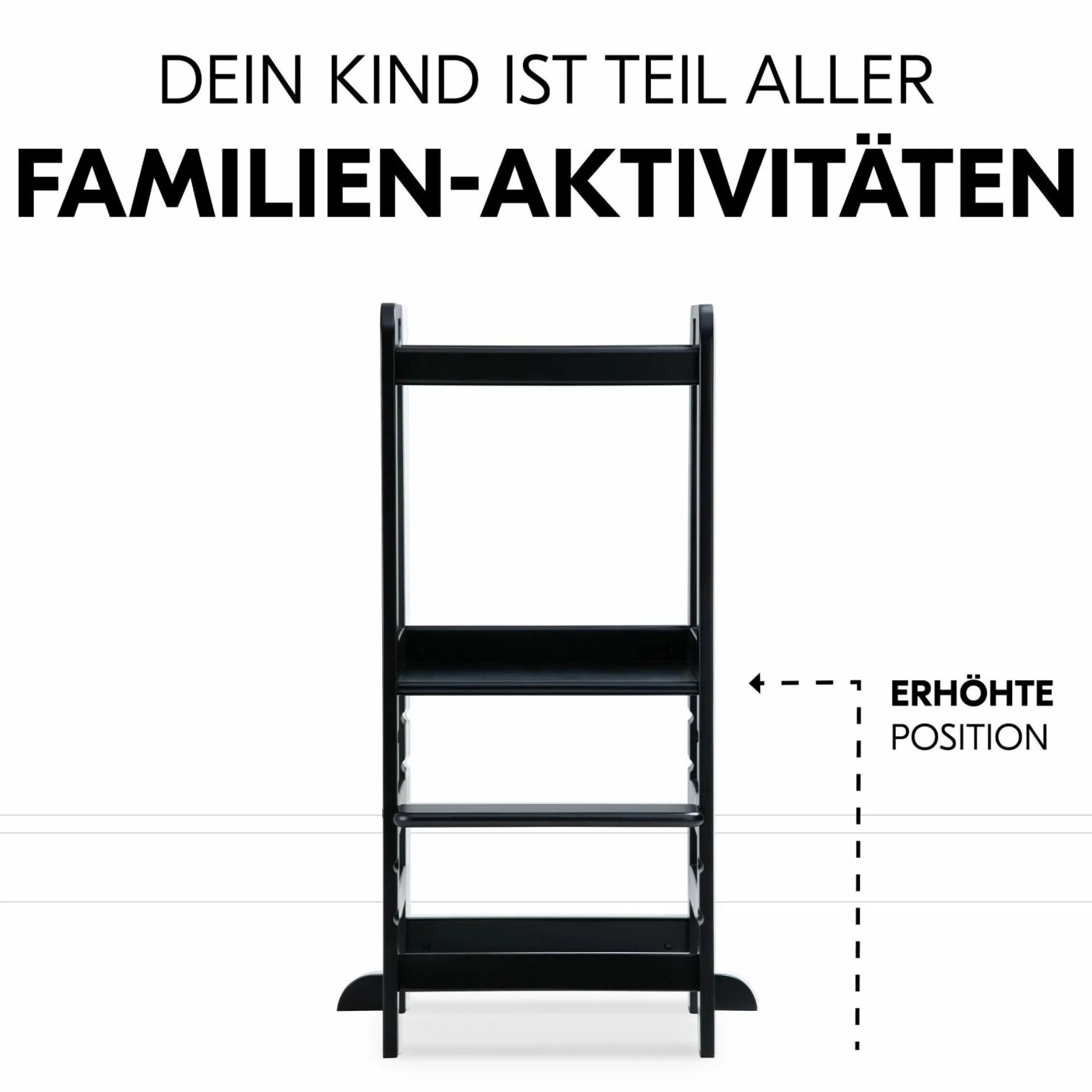 Lernturm / Kinderstuhl für Küche - Learn N Explore - Black