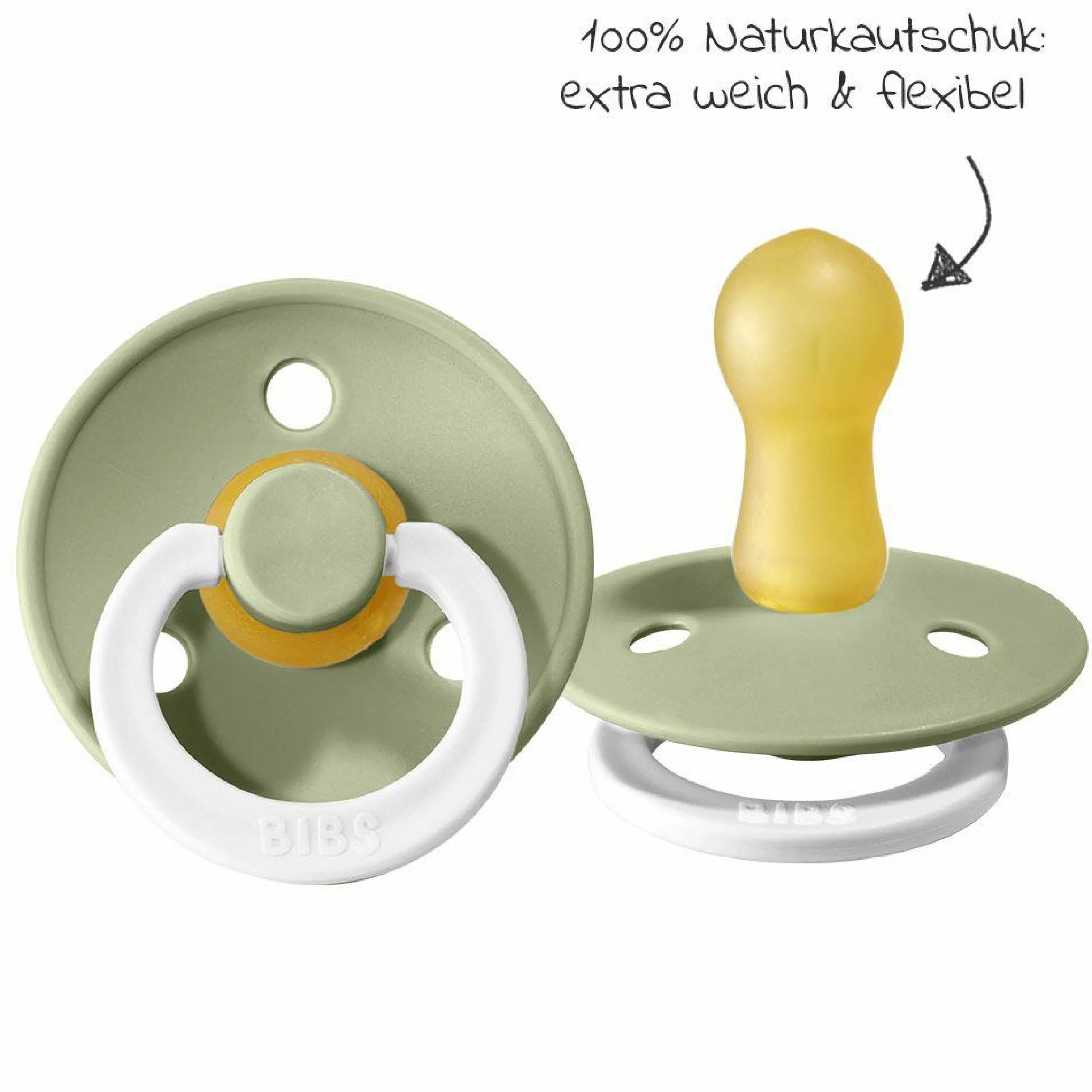 Leucht-Schnuller - Colour 2er Pack - Night - Sage / Cloud - Gr. 6-18 M