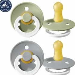 Leucht-Schnuller - Colour 2er Pack - Night - Sage / Cloud - Gr. 0-6 M