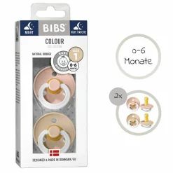Leucht-Schnuller - Colour 2er Pack - Night - Blush / Vanilla - Gr. 0-6 M