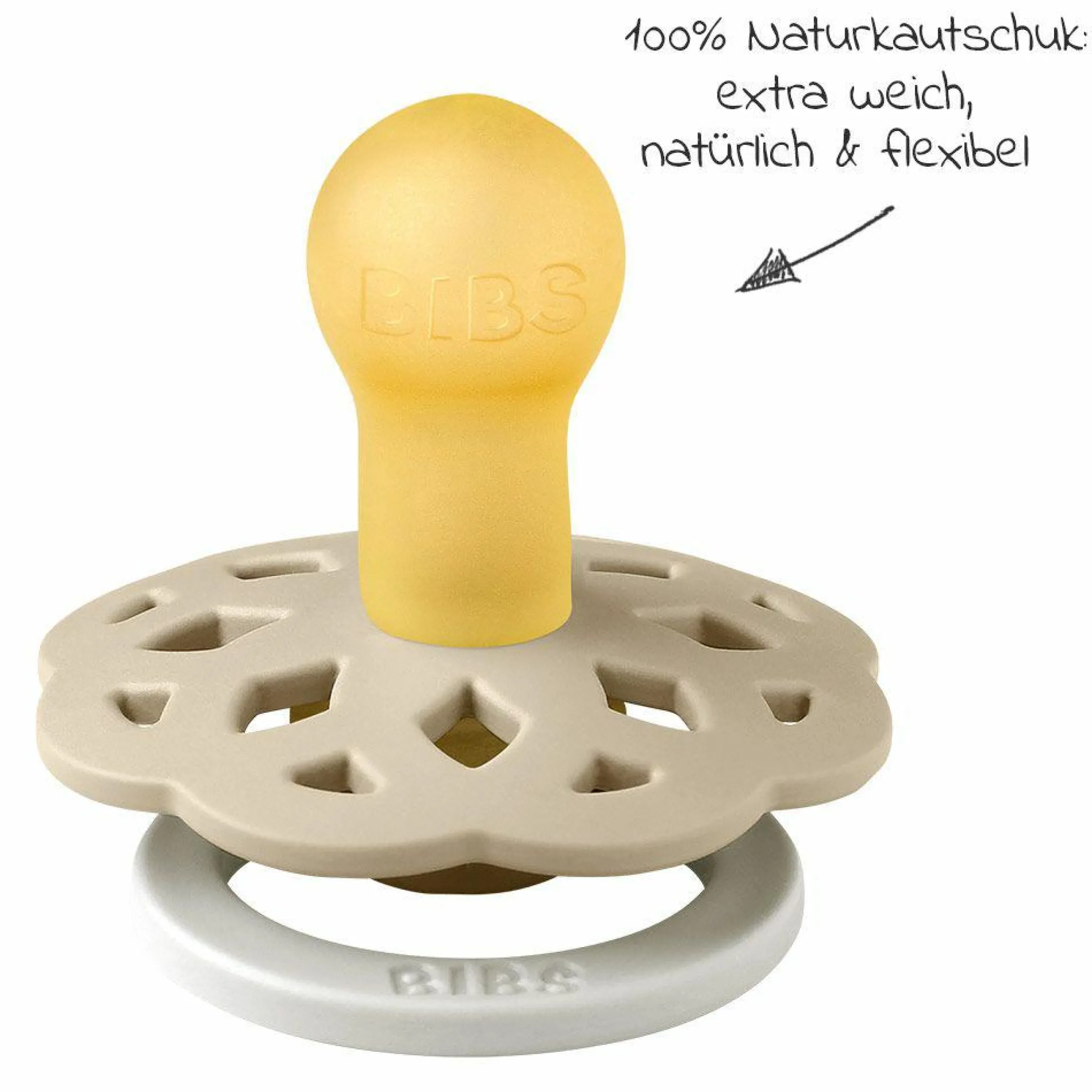 Leucht-Schnuller 2er Pack Boheme Night Glow - Naturkautschuk 6-18 M - Blush / Vanilla