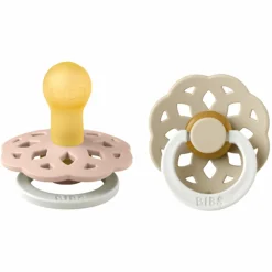 Leucht-Schnuller 2er Pack Boheme Night Glow - Naturkautschuk - Blush / Vanilla - Gr. 0-6 M