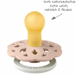 Leucht-Schnuller 2er Pack Boheme Night Glow - Naturkautschuk - Blush / Vanilla - Gr. 0-6 M
