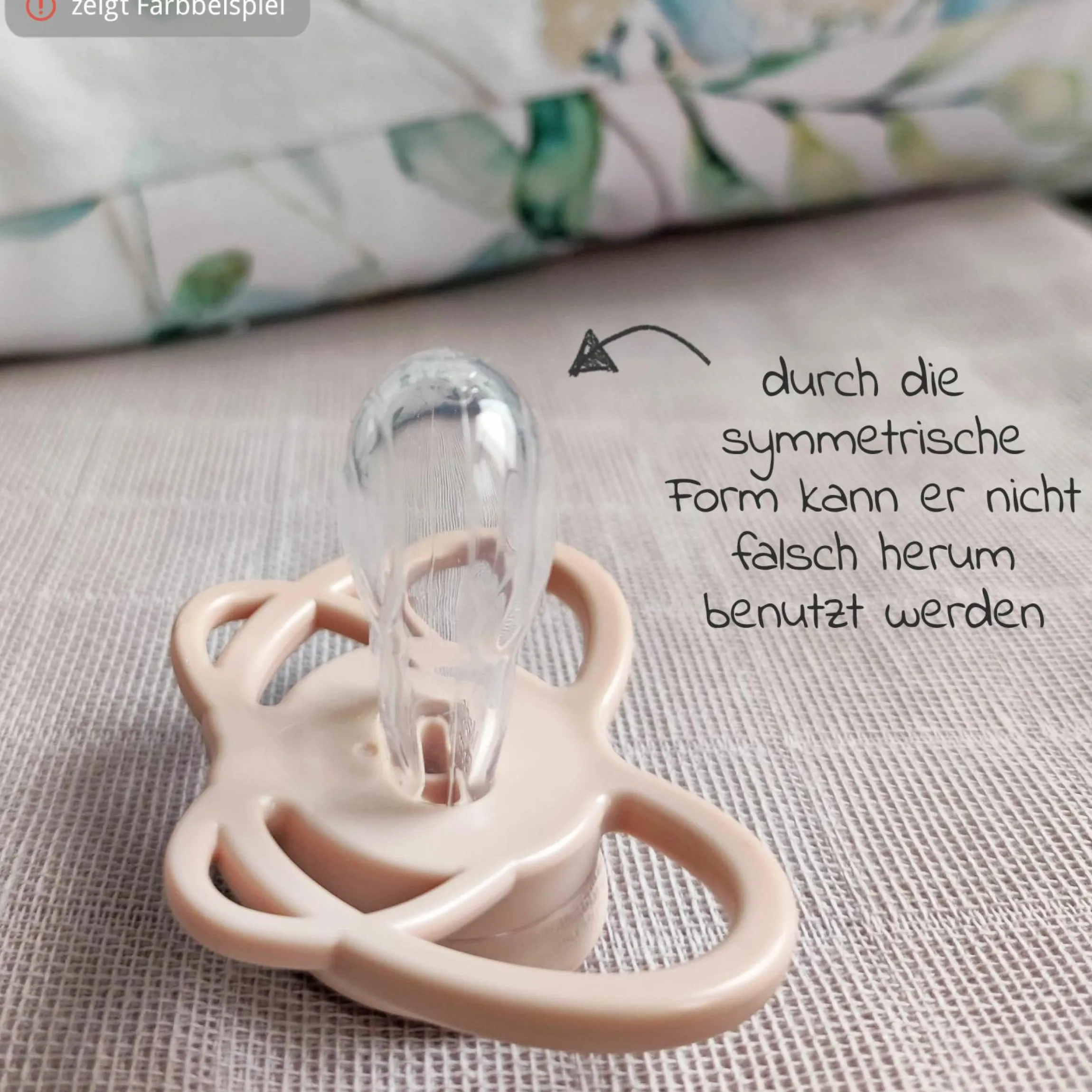Leucht-Schnuller 2er Pack My Buterfly Night - Silikon 5-18 M - aus nachwachsenden Rohstoffen - Braun