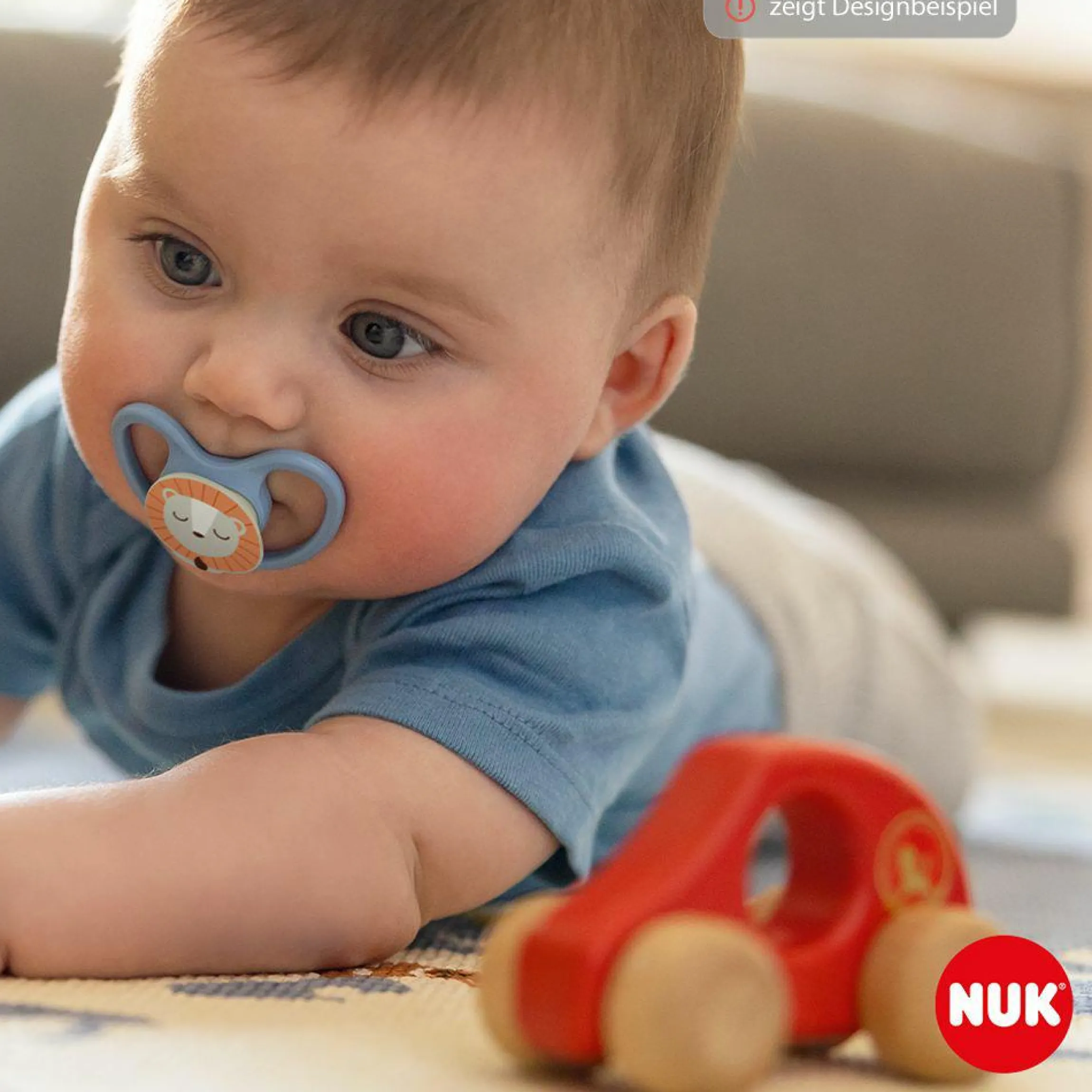 Leucht-Schnuller 2er Pack Space Night - Silikon 0-6 M - Schaf / Nachthimmel