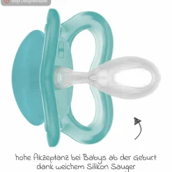 Leucht-Schnuller 2er Pack Supreme Night - Silikon 6-16 M - Blau