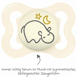 Leucht-Schnuller 2er Pack Supreme Night - Silikon 0-6 M - Blau