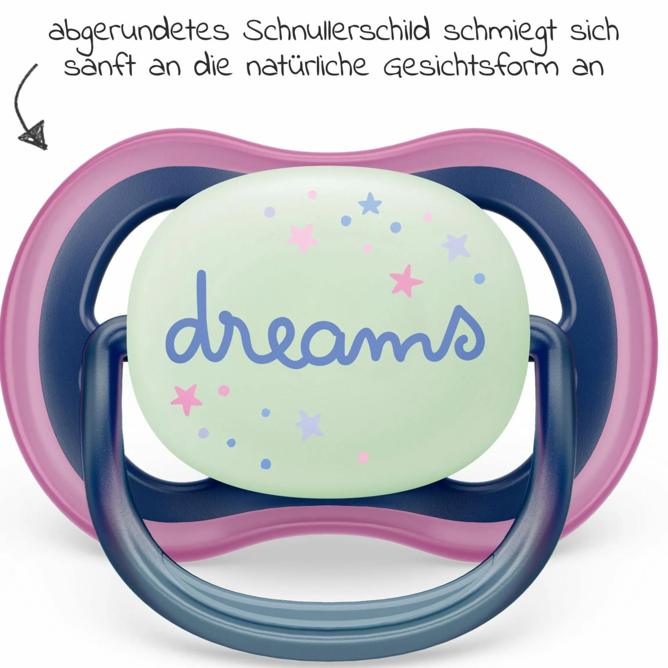Leucht-Schnuller 2er Pack Ultra Air Nighttime 6-18 M - Sternschnuppe / Dreams