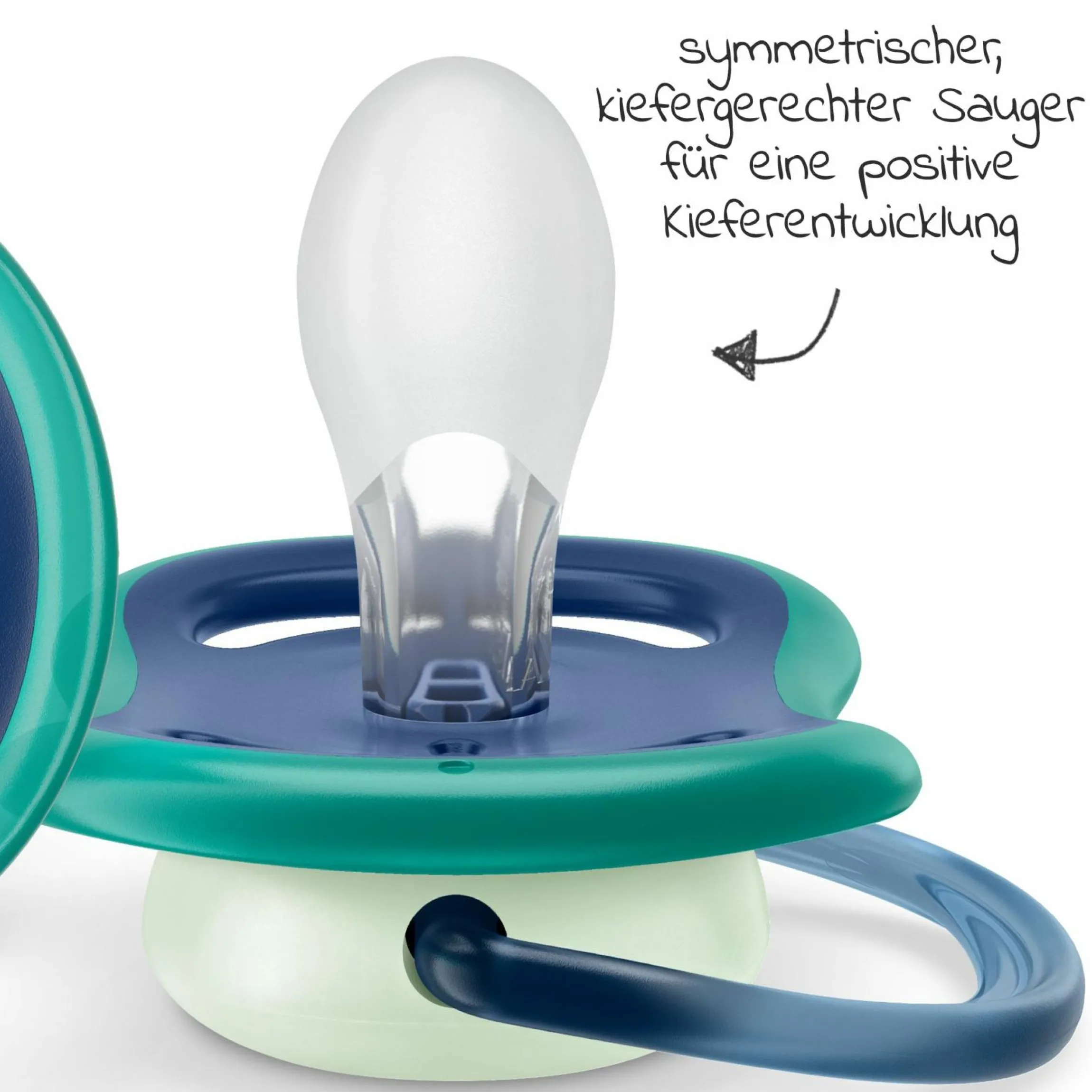 Leucht-Schnuller 2er Pack Ultra Air Nighttime 6-18 M - Stern / Mond