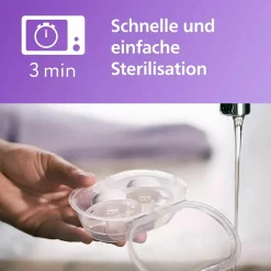 Leucht-Schnuller 2er Pack Ultra Start - Silikon Newborn 0-2 M - Lila & Orange