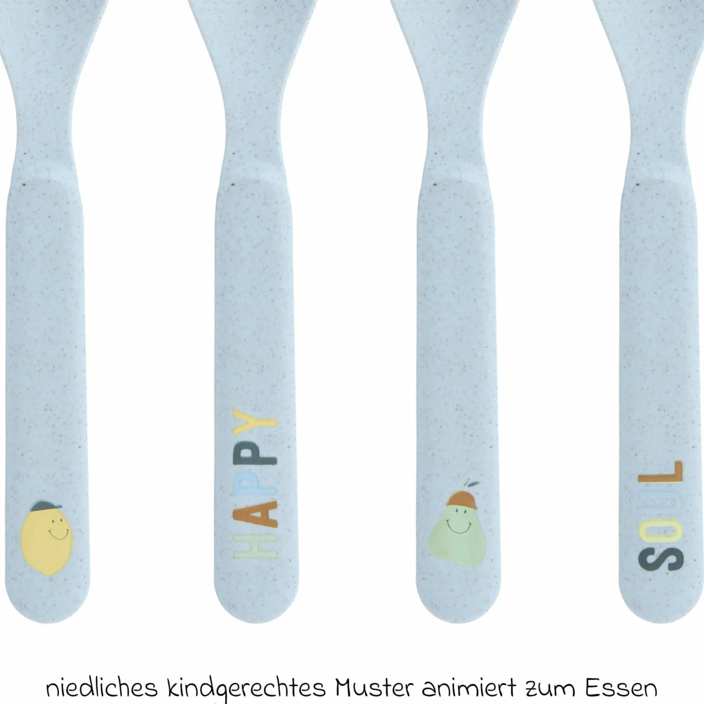 Löffel 4er Pack Spoon - Happy Fruits - Lemon