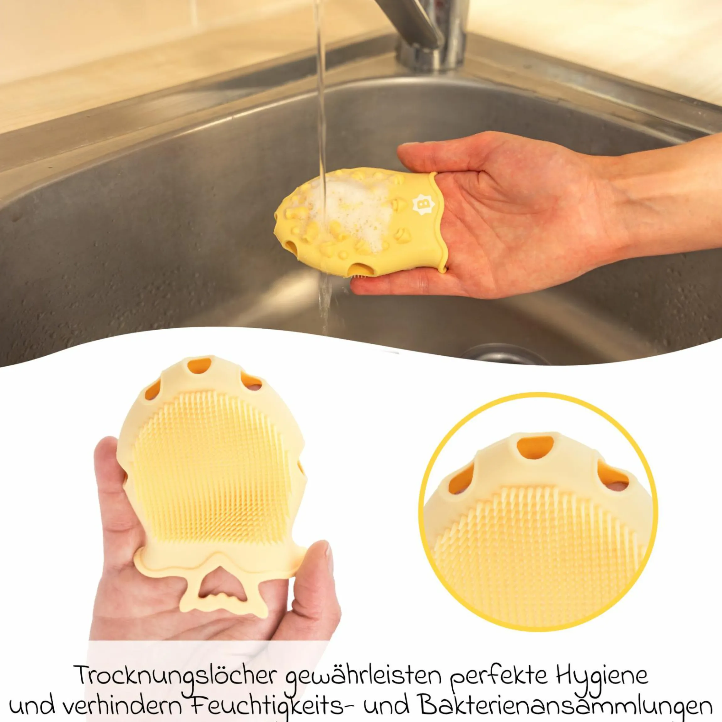 Massage-Bürste aus Silikon