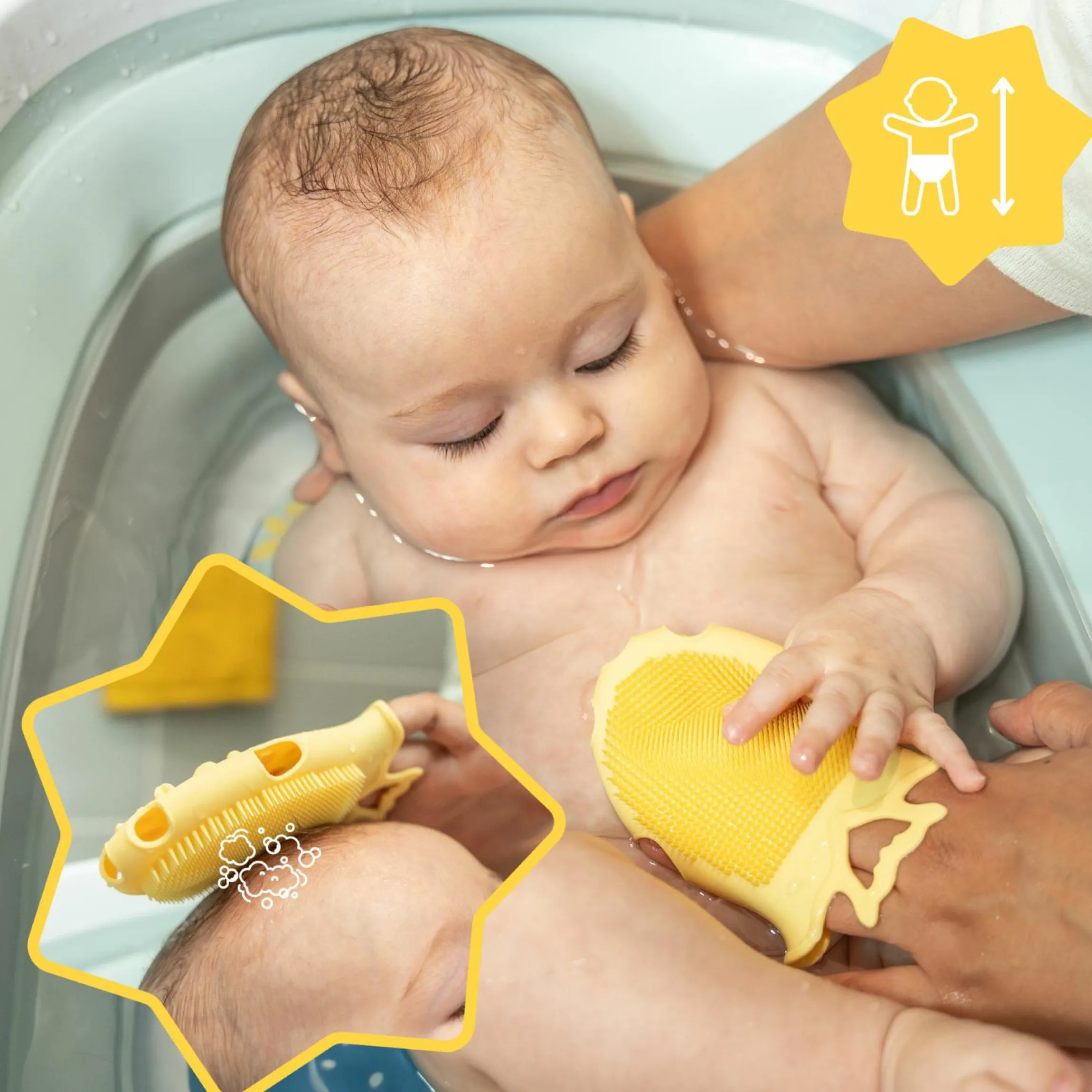 Massage-Bürste aus Silikon