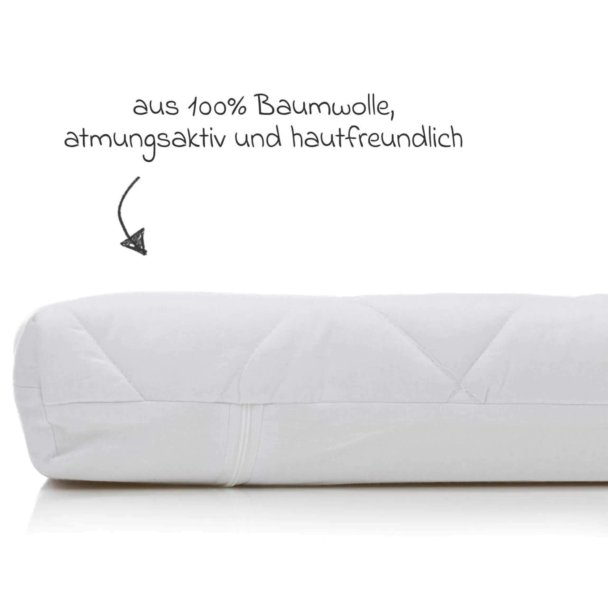 Matratze für Beistellbett Nino 555 90 x 45 cm - Weiß
