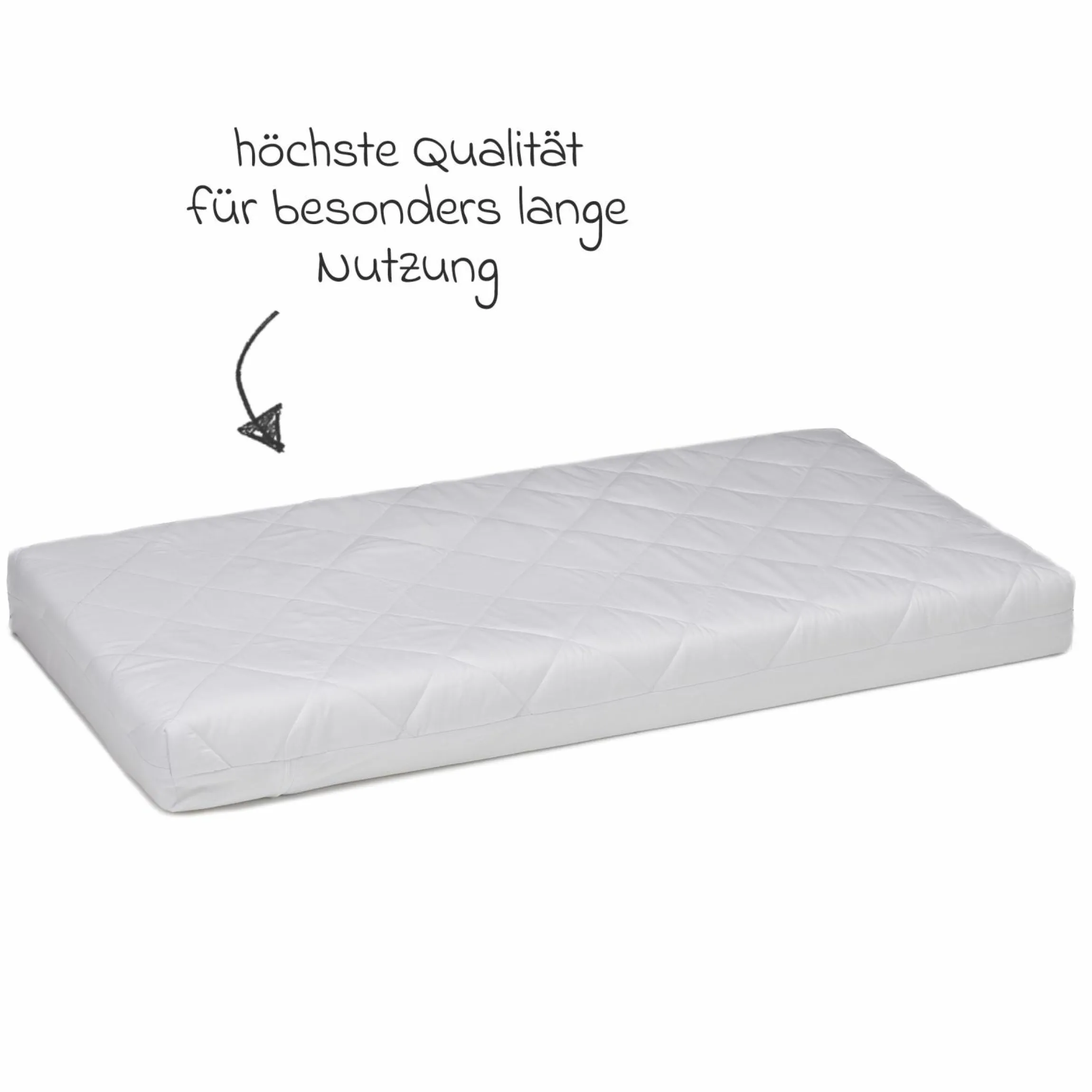 Matratze für Beistellbett Cocon 533+544 90 x 40 cm - Weiß