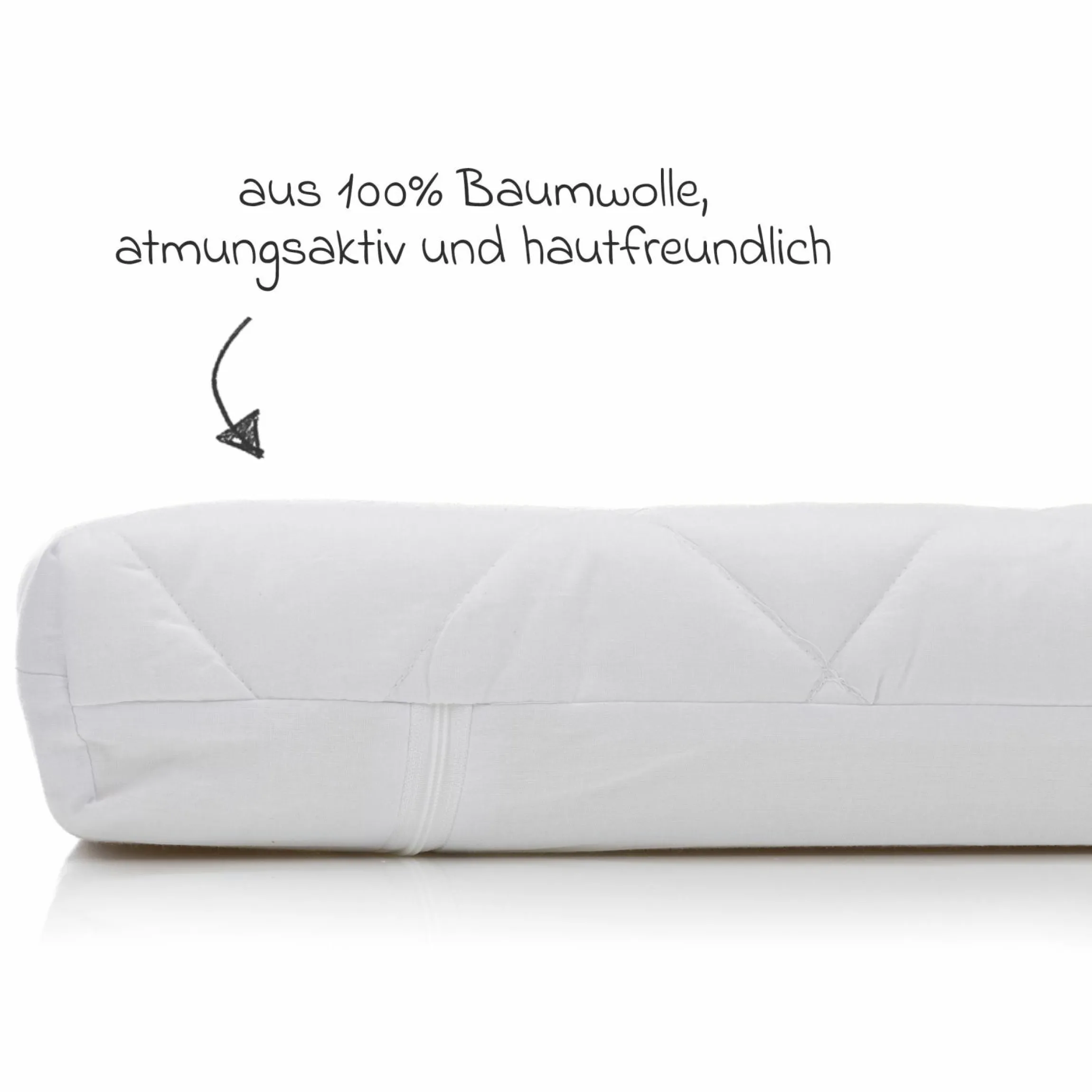 Matratze für Beistellbett Cocon 533+544 90 x 40 cm - Weiß