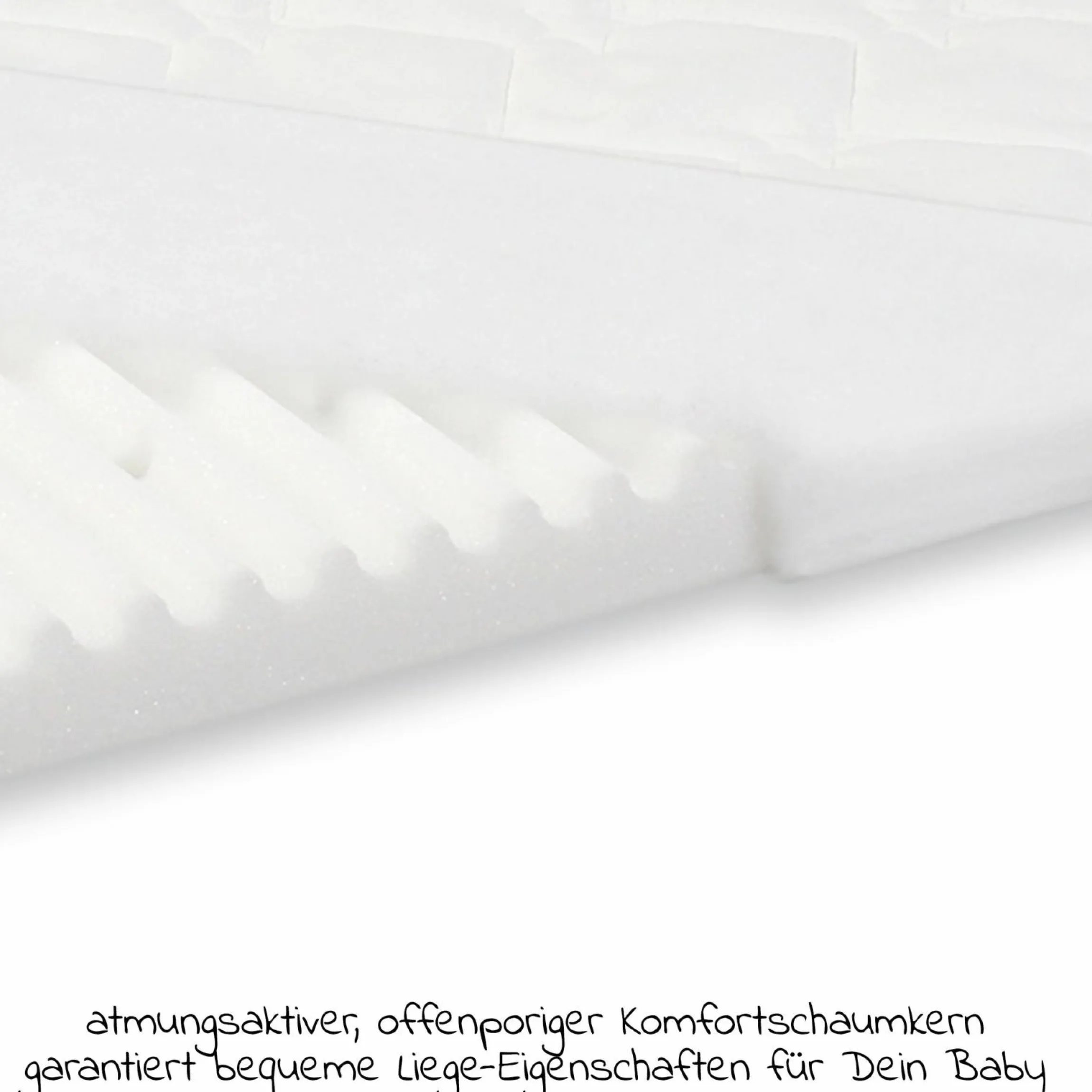 Matratze Klima Wave für Beistellbett Maxi, Boxspring, Comfort Plus - Weiß - Kollektion 2024