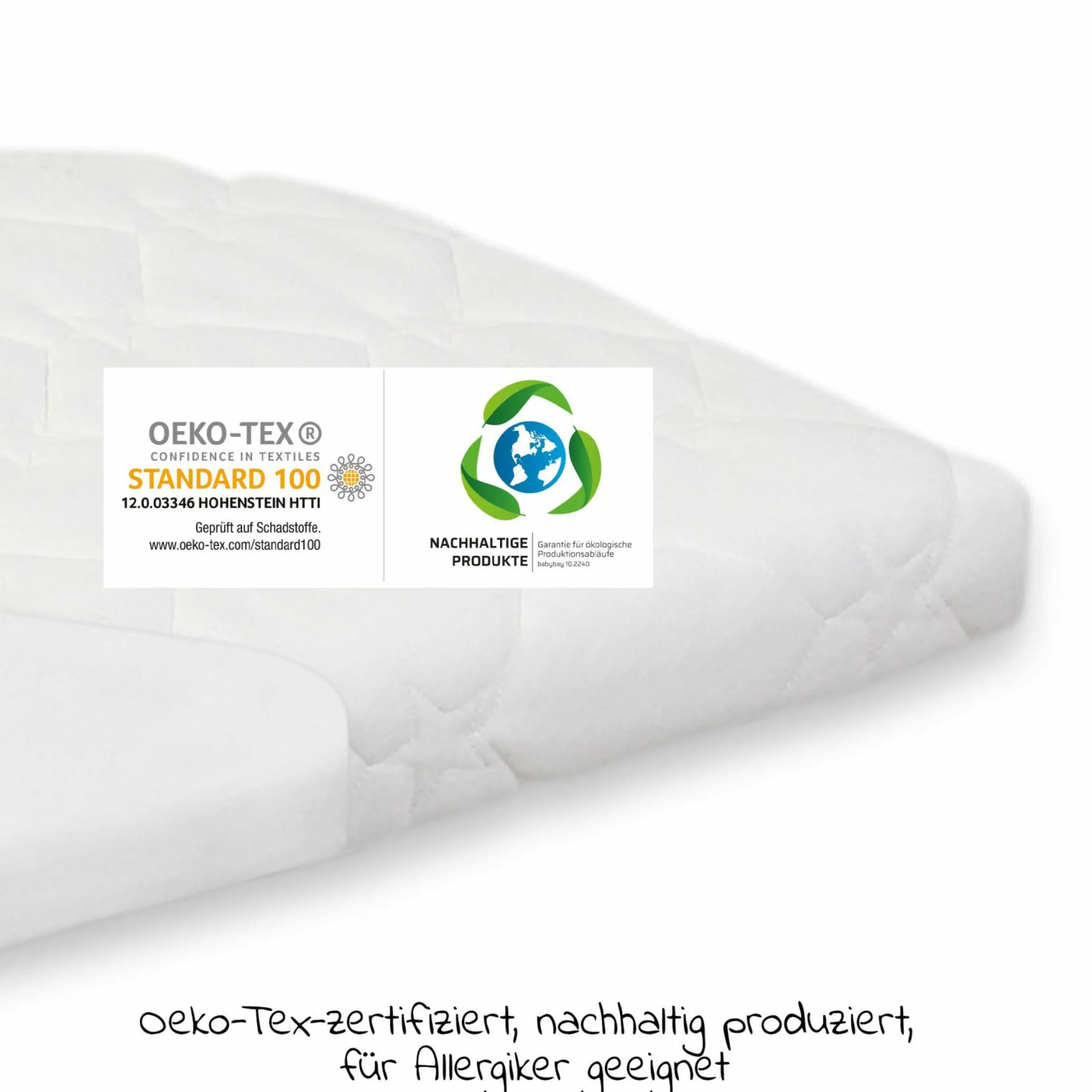 Matratze Klima Wave für Beistellbett Maxi, Boxspring, Comfort Plus - Weiß - Kollektion 2024