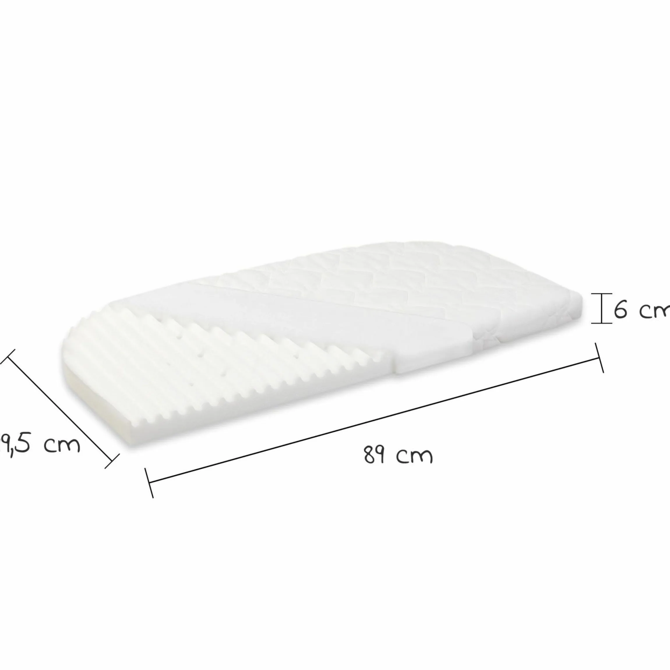 Matratze Klima Wave für Beistellbett Maxi, Boxspring, Comfort Plus - Weiß - Kollektion 2024