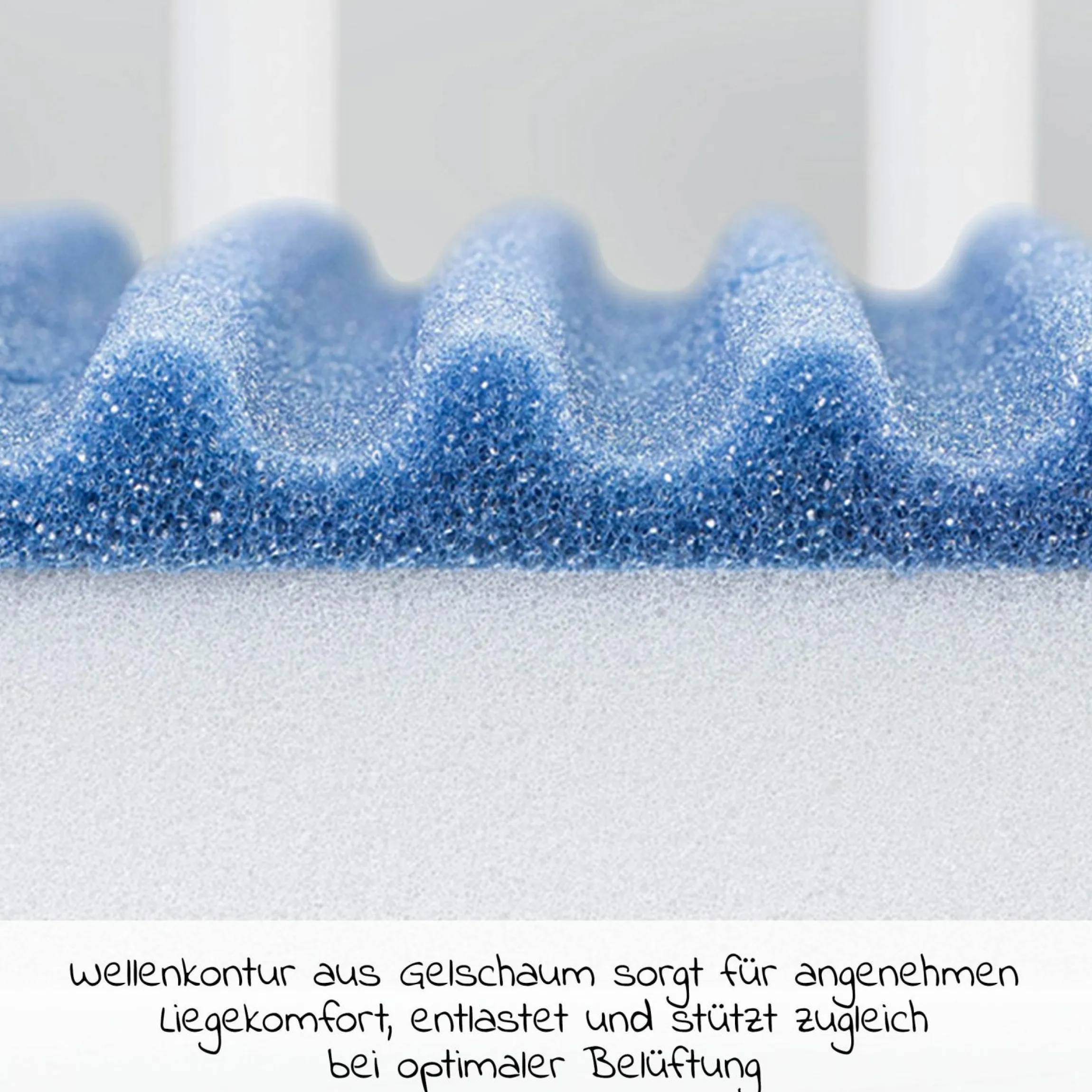 Matratze Medicot AngelWave für Beistellbett Maxi, Boxspring, Comfort Plus - Blau - Kollektion 2024