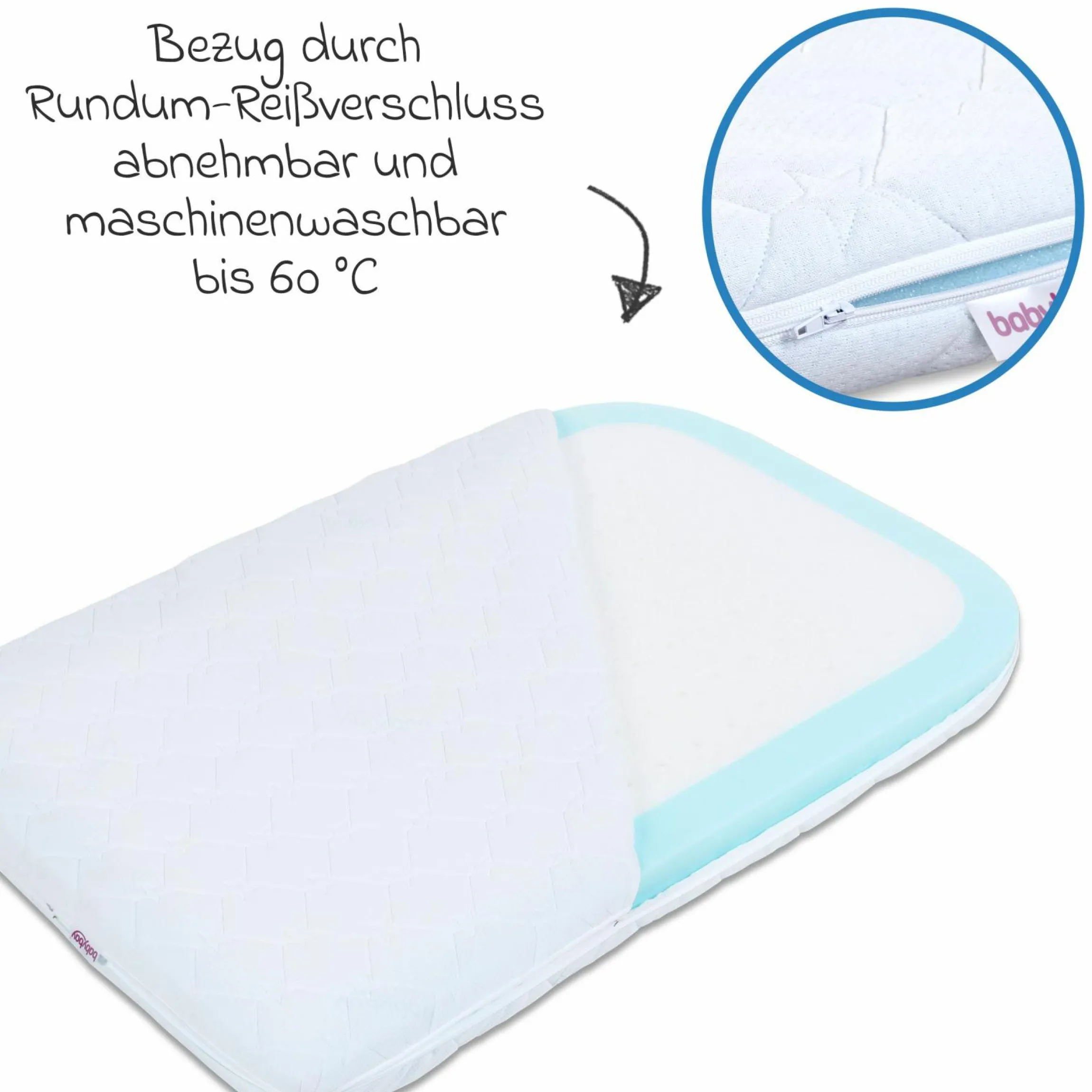 Matratze Medicott extraluftig für Maxi, Boxspring, Comfort Plus Kinderbettumbausatz - Weiß - Kollektion 2024