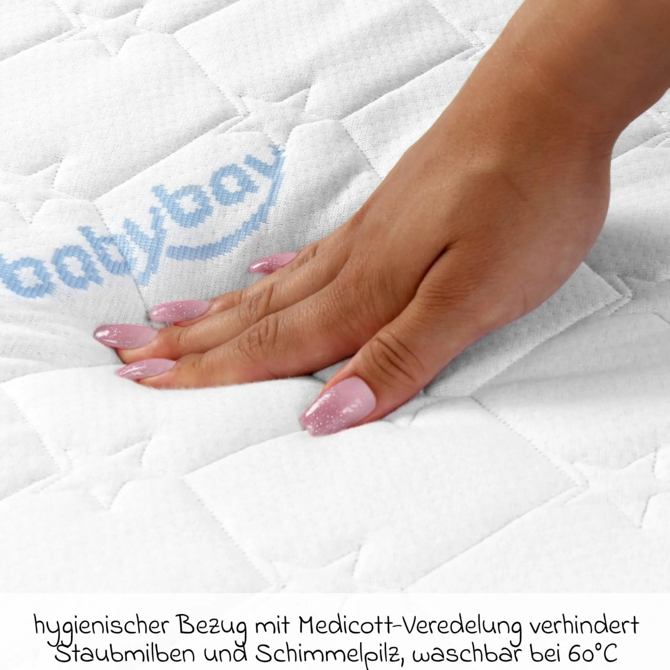 Matratze Medicott extraluftig 3D Mesh für Beistellbett Maxi, Boxspring, Comfort Plus - Weiß - Kollektion 2024