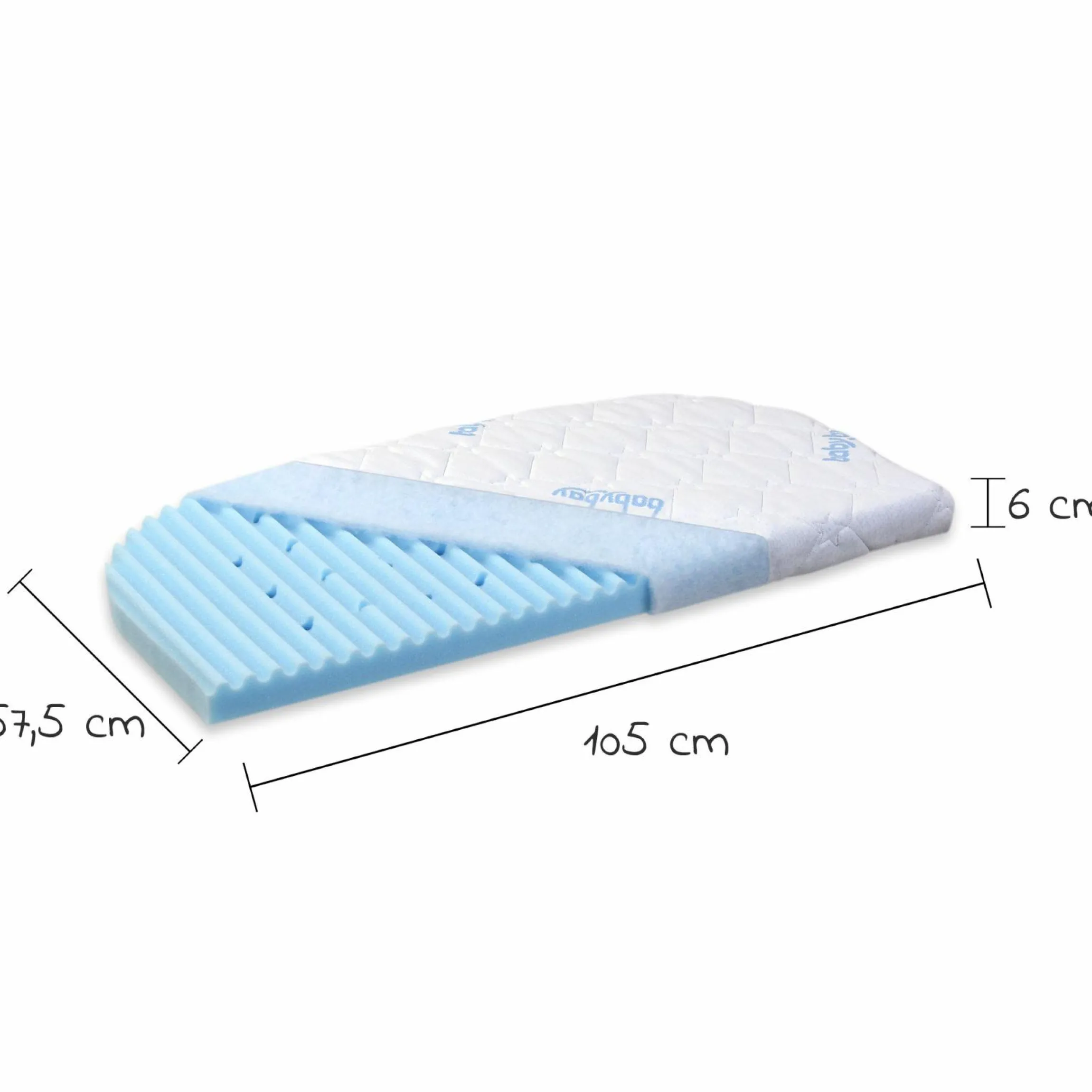 Matratze Medicott Wave für Beistellbett Boxspring XXL - Blau - Kollektion 2024