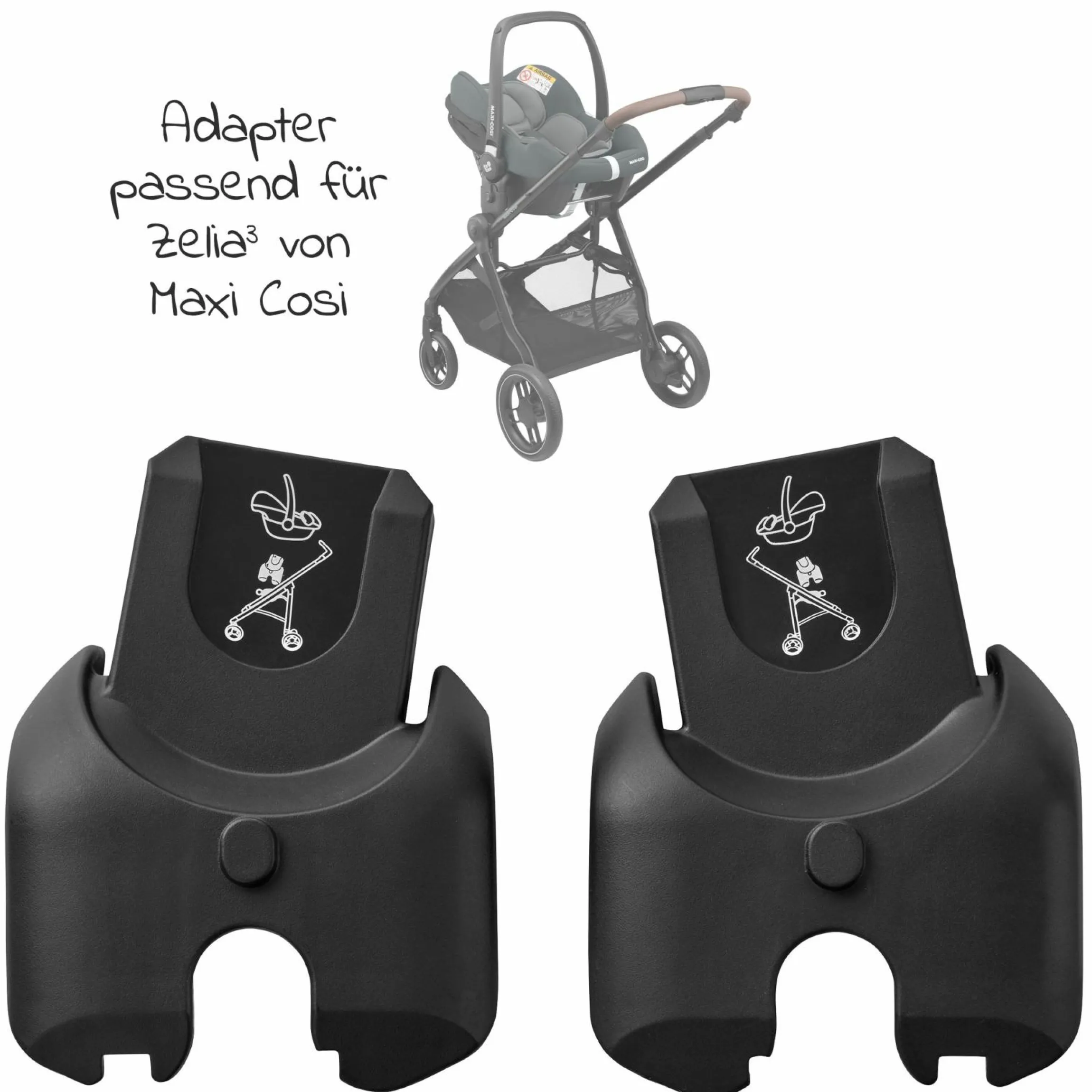 Maxi-Cosi Adapter für Kinderwagen Zelia³ - Black - Kollektion 2025
