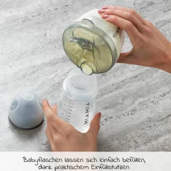 Milchpulverportionierer 4 Kammern - Grau