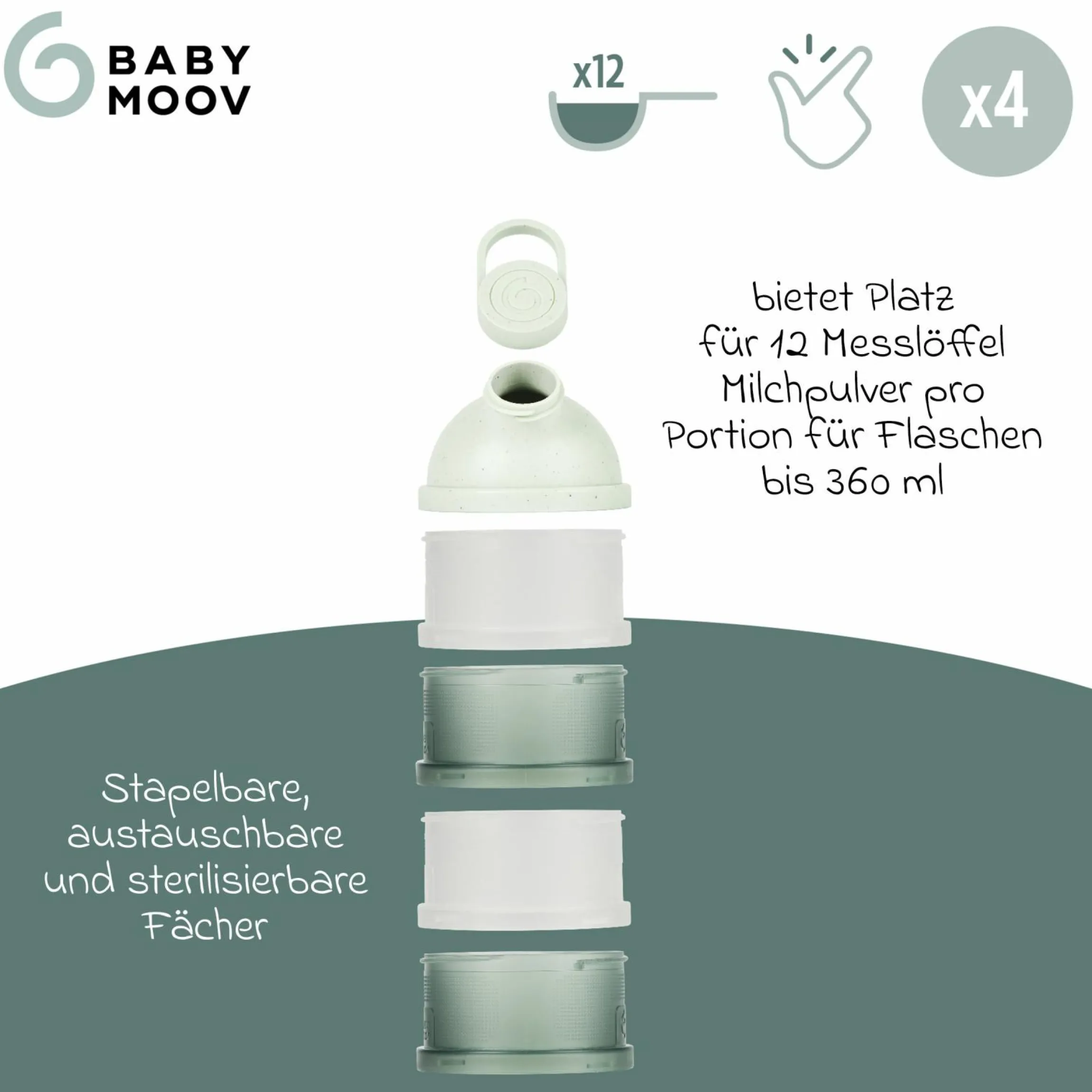 Milchpulverportionierer - Green