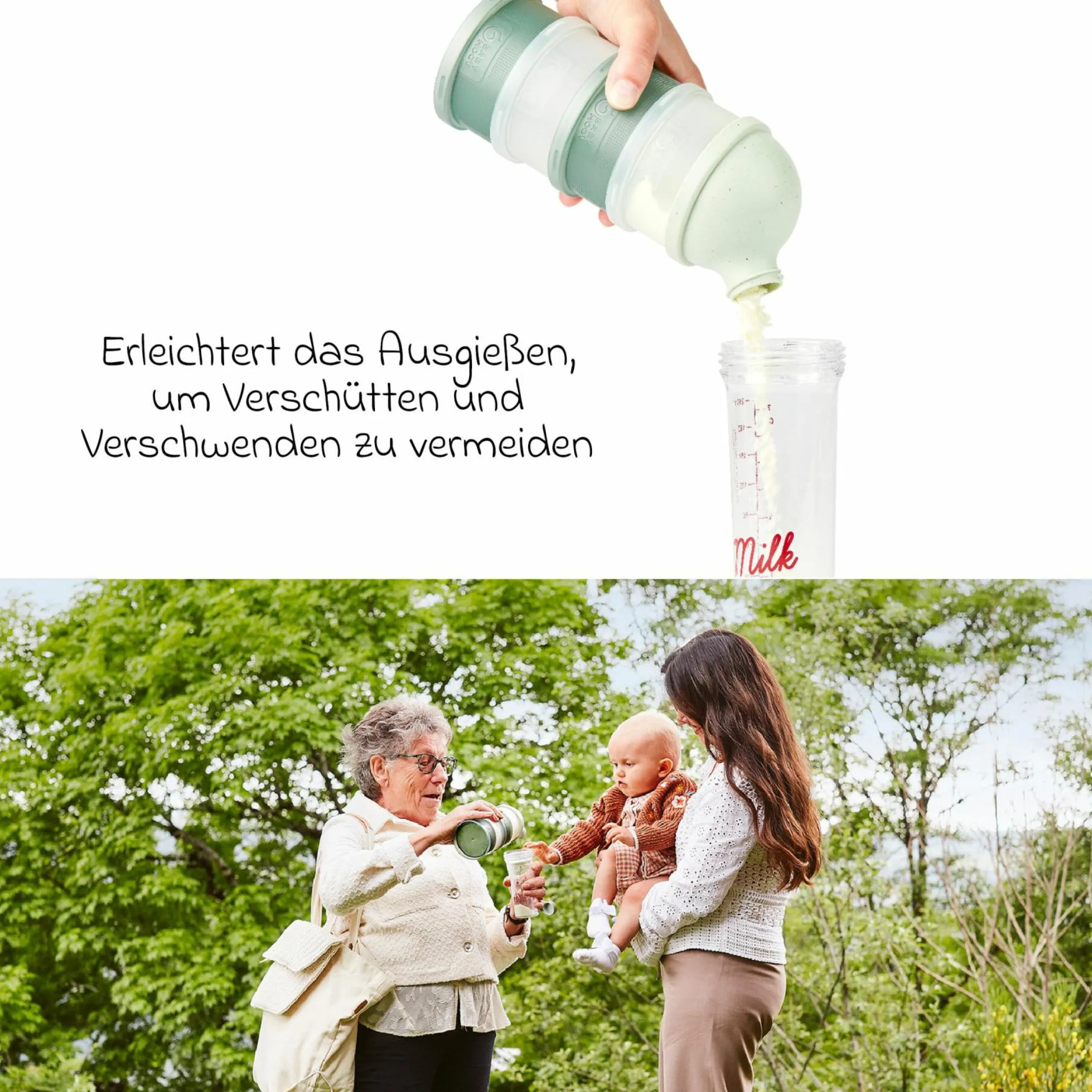 Milchpulverportionierer - Green