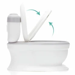 Mini Toilette Marlin mit Spülgeräusch und 6 Melodien, Extrafach inkl. herausnehmbarem Behälter