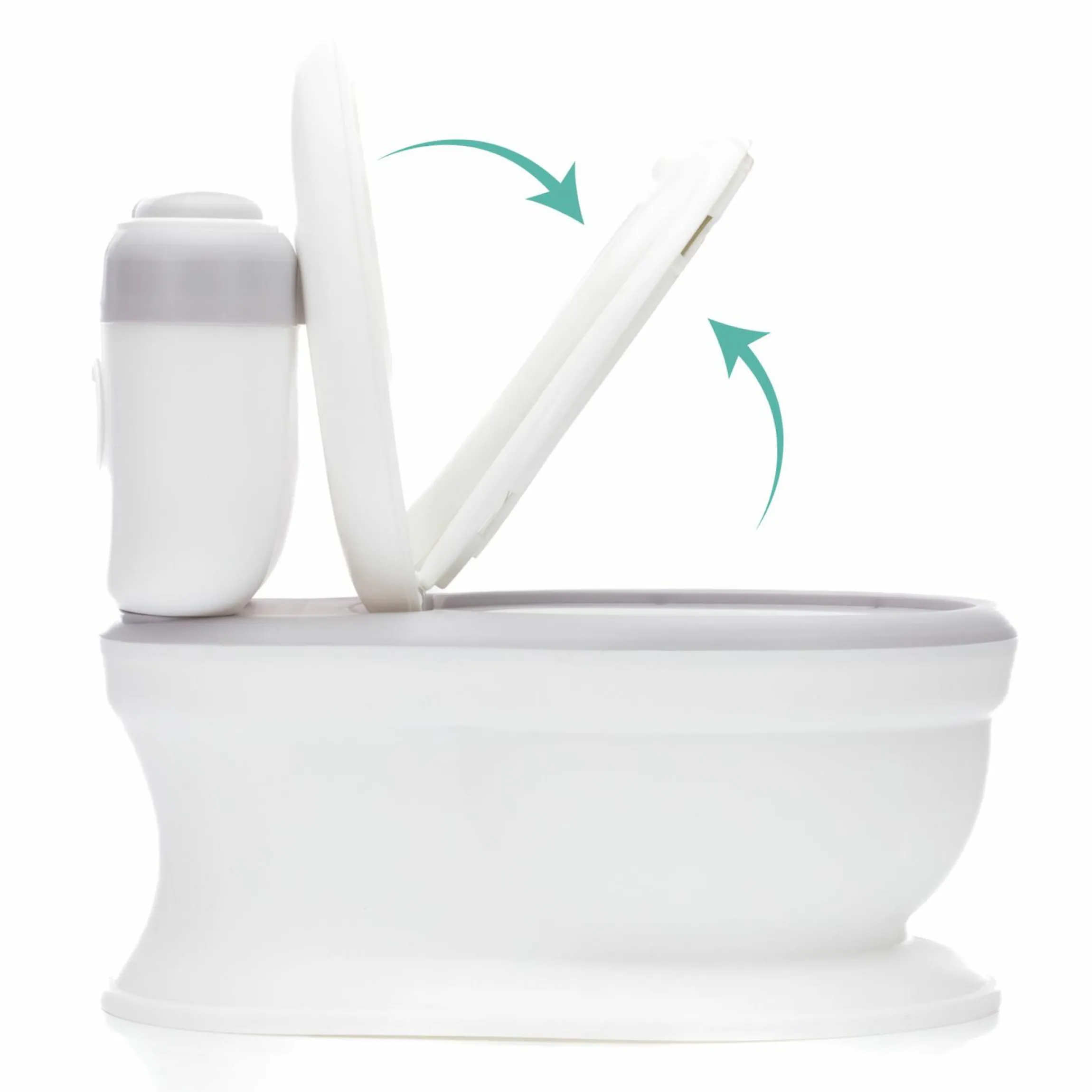 Mini Toilette Marlin mit Spülgeräusch und 6 Melodien, Extrafach inkl. herausnehmbarem Behälter