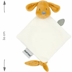 Mini-Schmusetuch 30 cm - Hund Charlie - Vanille