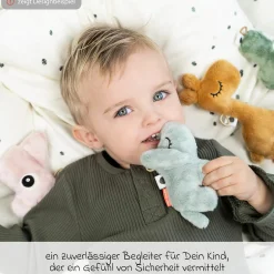 Mini-Spieltier / Rassel - Croco - Grün