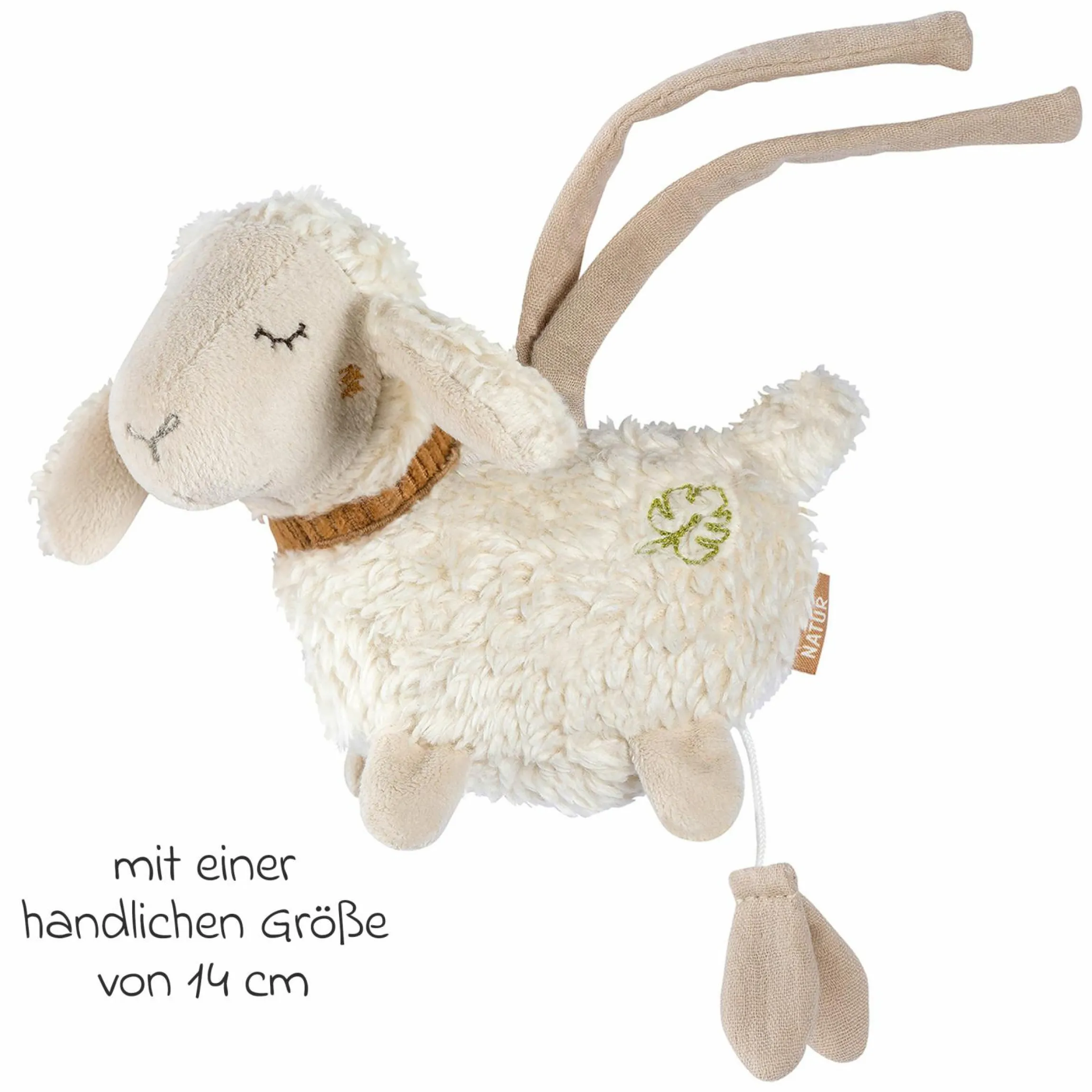 Mini-Spieluhr 14 cm NATUR - Schaf