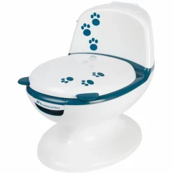 Mini-Toilette mit Spültaste und Spülgeräusche - Blue