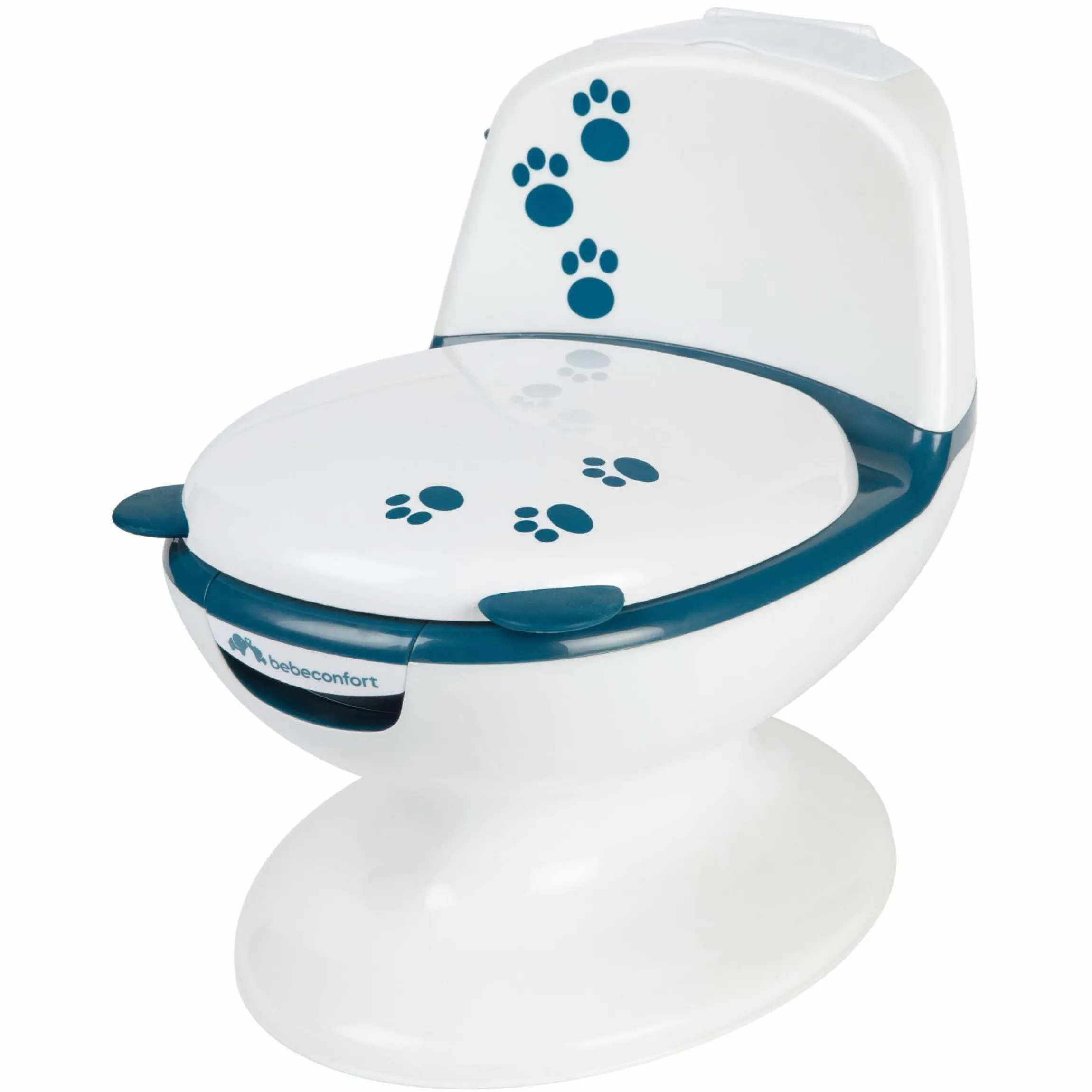 Mini-Toilette mit Spültaste und Spülgeräusche - Blue