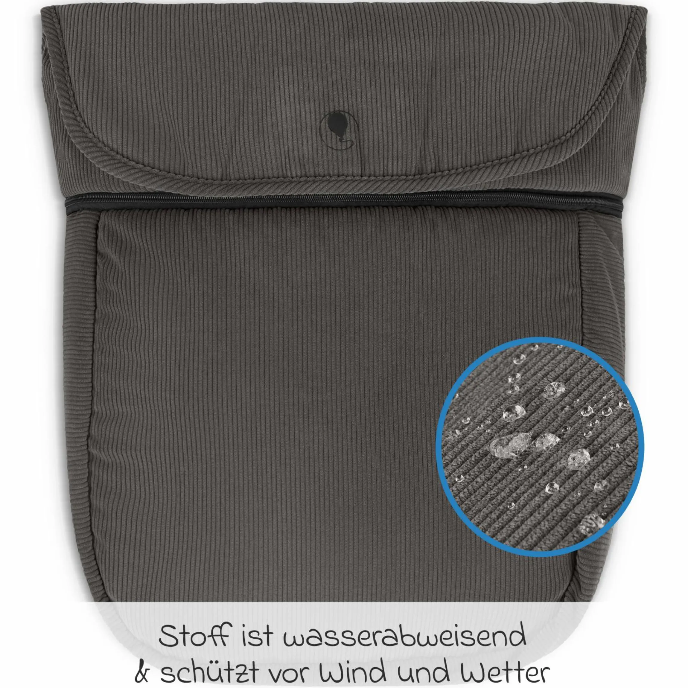 Mitwachsende Beindecke für Kinderwagen - Almond - Kollektion 2025