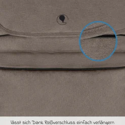 Mitwachsende Beindecke für Kinderwagen - Pure - Nature - Kollektion 2025