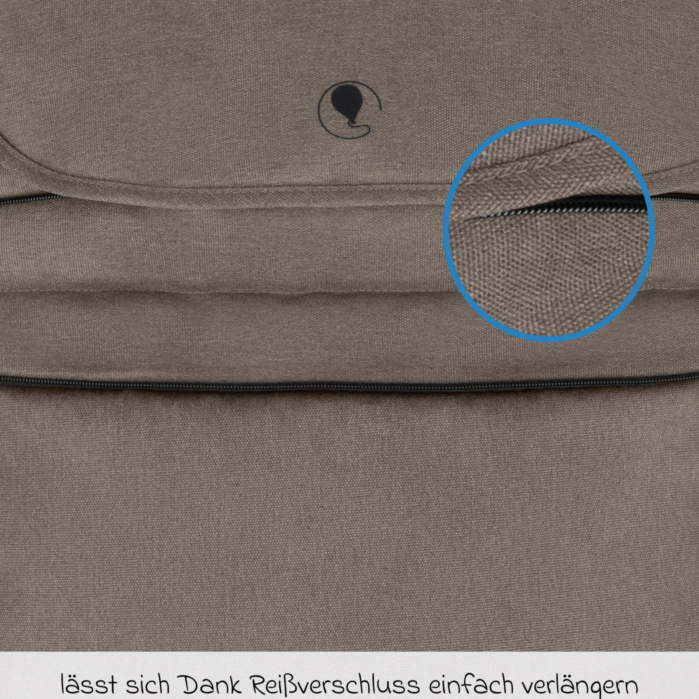 Mitwachsende Beindecke für Kinderwagen - Pure - Nature - Kollektion 2025